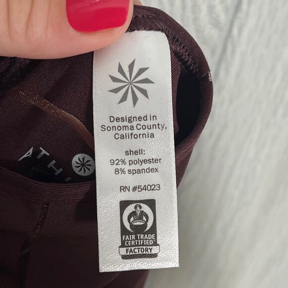 Athleta | Plum Max Out Drop Needle Stripe Tank Top Size Medium - Picture 8 of 8